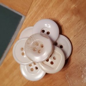Vintage button brooch